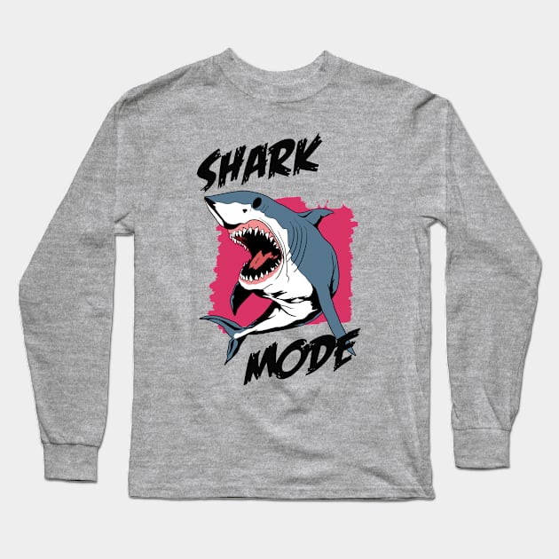 Shark Mode Long Sleeve T-Shirt by TMBTM